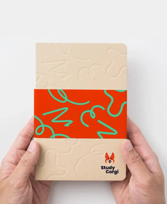 StudyCorgi Notepad Orange